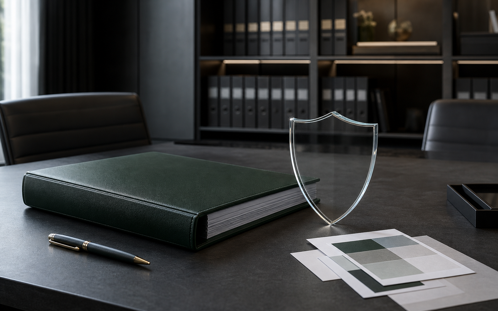 Private wealth risk disclosure binder and security shield
